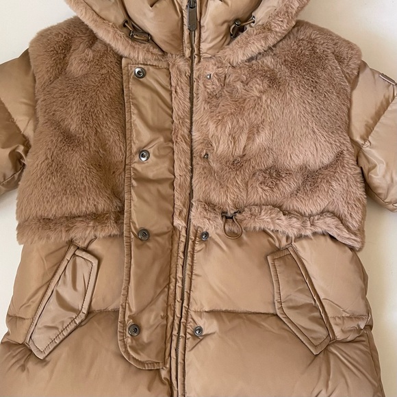 Il Gufo Girls’ Tan Down Padded Puffer Coat - 4Y - Picture 10 of 16